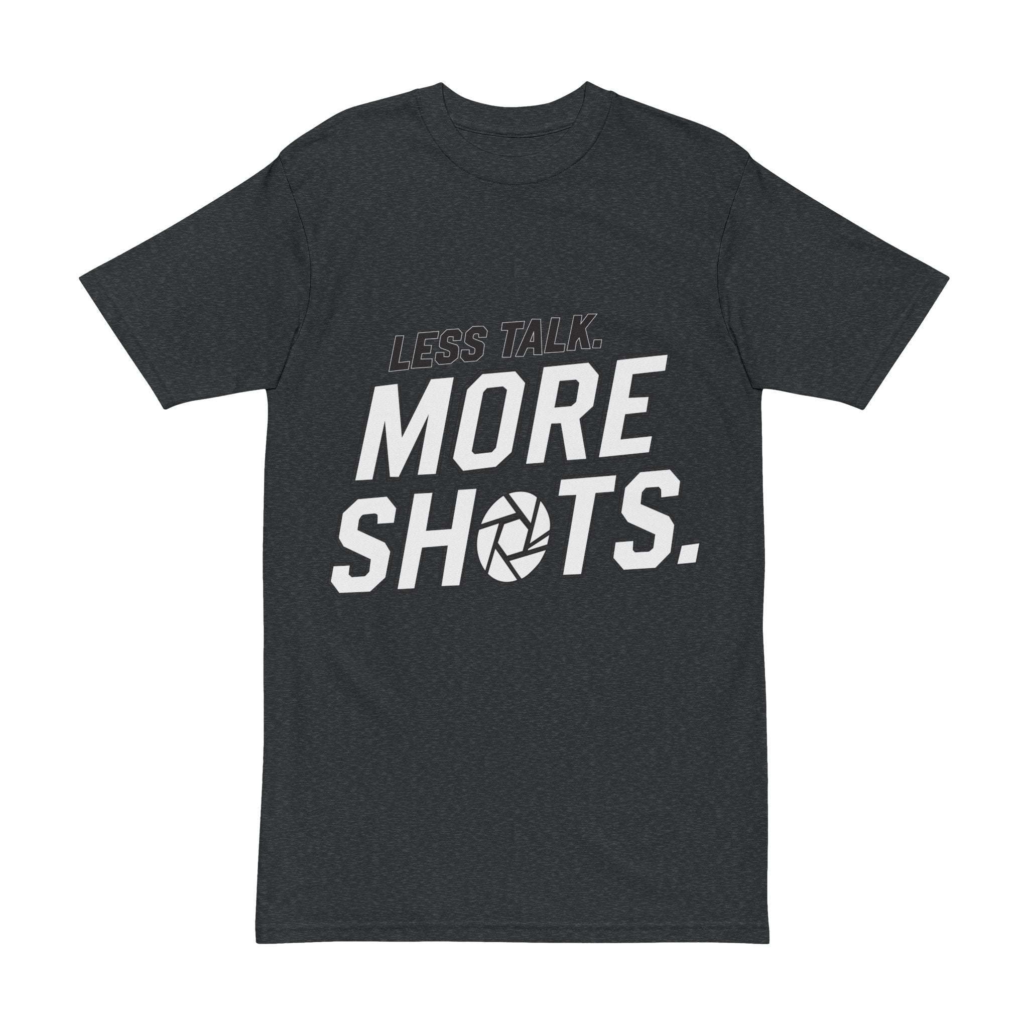 Less Talk More Shots Volleyball Tee — Men's Volleyball Motivational Shirt
