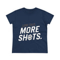 Photography Tee — "Less Talk. More Shots." Women's Cotton Shirt